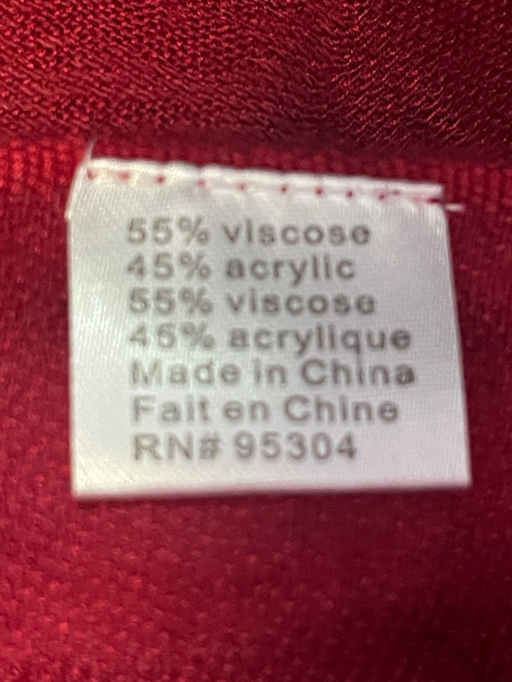 Pashmina Red Design - Picture 3 of 4